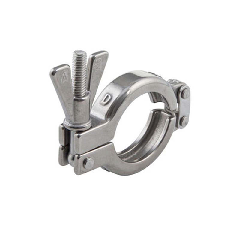 AC-Klammer_SH Tri-Clamp AC-Klammer Typ SH mit Flügelmutter, AISI 316 (1.4408)