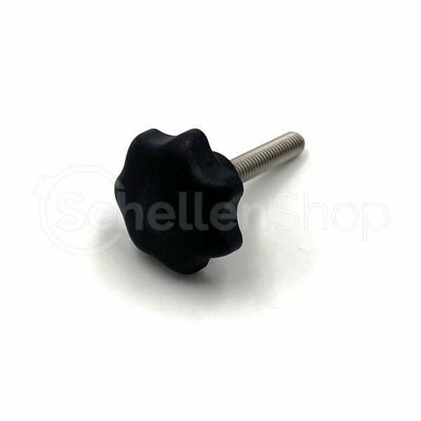 Sterngriff Sterngriffschraube M6 x 30mm, DIN 6336A, Ø 32 mm, Edelstahlgewinde