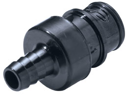 HFCD22657 HFCD22657 - UV-beständige CPC Schlauchtülle mit 9,5 mm Anschluss, Absperrung, EPDM