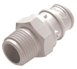 FFC24835 FFC24835 - Lebensmitteltauglicher CPC Steckverbinder mit 1/2" NPT Außengewinde, ohne Absperrventil, Buna-N Dichtung (FDA)
