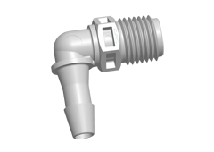 N8E8 N8E8 - Einschraubstutzen 6,4 mm Schlauchanschluss / 1/4" NPT Gewinde, Polypropylen (PP)