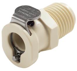 PMCD100412 PMCD100412 - Kupplung 1/4" NPT Außengewinde, mit Absperrventil, EPDM-Dichtung