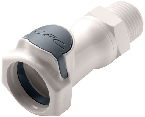 FFC10835 FFC10835BSPT - Schnellverschlusskupplung mit 1/2" BSPT Außengewinde, ohne Absperrventil, Buna-N Dichtung (FDA)