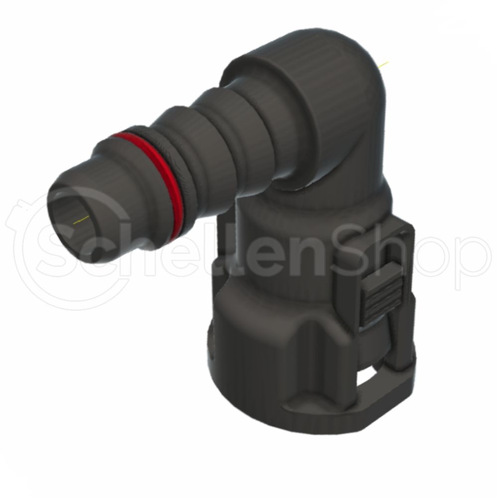 715-8702-010 NQ-S 90° Steckverbindung NW 10, mit 8 mm Schlauchanschluss - 715 8702 010