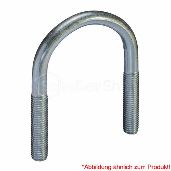 3570_Form_A_-hnlich Rundstahlbügel ähnlich DIN 3570 für Ø 70 mm, Gewinde M8, verzinkt