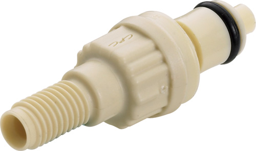 PMCD24042812 - CPC Stecker 1/4-28 Flat Bottom, mit Absperrventil, EPDM-Dichtung PMCD24042812 - CPC Stecker 1/4-28 Flat Bottom, mit Absperrventil, EPDM-Dichtung