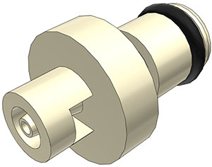 PMC220112-CAD PMC220112 - CPC Stecker 1,6 mm Schlauchanschluss, ohne Absperrventil, EPDM-Dichtung