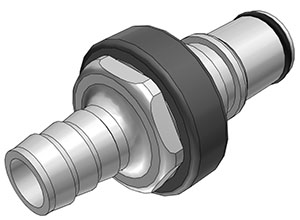 NS6D22008-CAD NS6D22008 - CPC Stecker der NS6-Serie mit 12,7 mm Schlauchanschluss und Absperrventil
