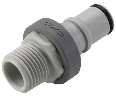 NS6D24008 NS6D24008 - CPC Stecker der NS6-Serie mit 1/2" NPT Außengewinde und tropfenfreier Absperrung