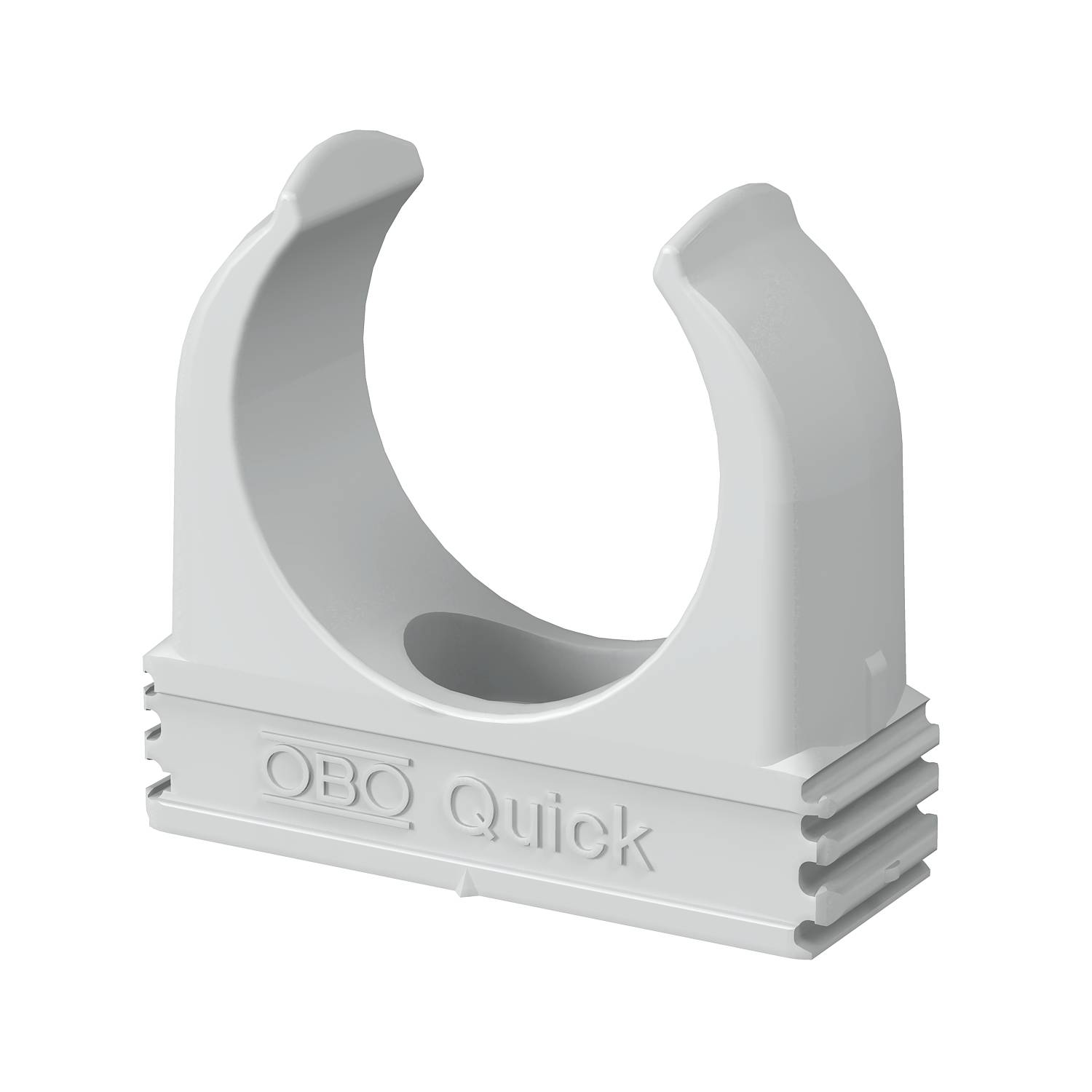 Quick-Schelle OBO Quick-Schelle Typ 2955 | Kunststoff Klemmschelle | lichtgrau