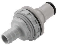NS6D42008 NS6D42008 - CPC Stecker der NS6 Serie mit 12,7 mm Schlauchanschluss zur Plattenmontage, mit Absperrventil, EPDM-Dichtung