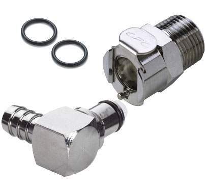 BMW01 BMW01 - Schnellkupplungsset BMW für 8 bis 10 mm Benzinschlauch, beidseitig mit Absperrventil, Viton-Dichtun