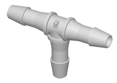 HT8 Schlauchverbinder T-Stück mit 6,4 mm Schlauchanschluss