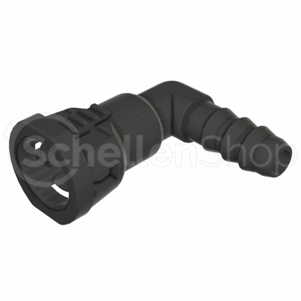 715-8001-006 NQ-S 90°-Steckverbindung NW 1/4", mit 1/4"Schlauchanschluss (6,4 mm) - 715 8001 006
