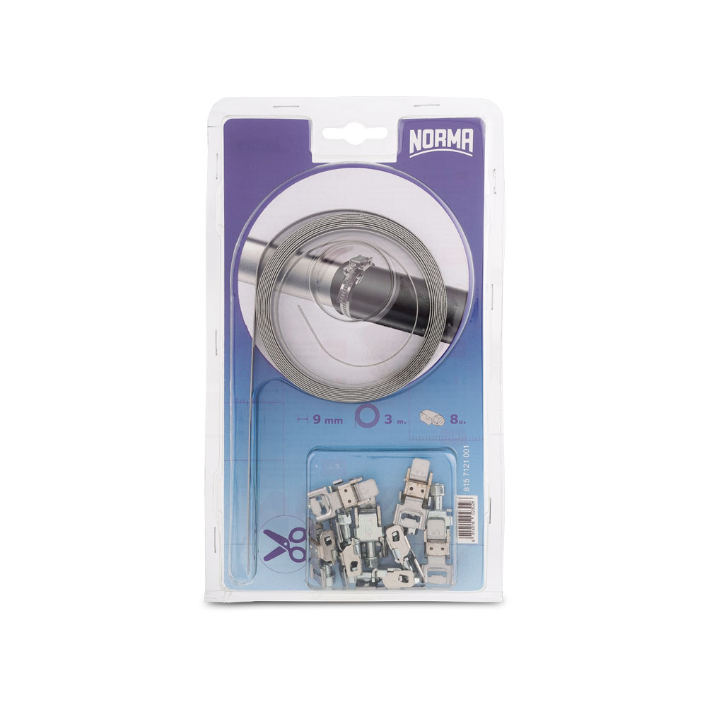 Serratub 3 Meter SchellebandSet 9mm Serratub 3 Meter SchellebandSet 9mm