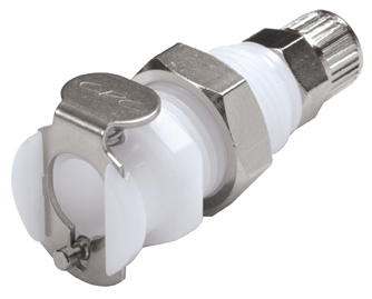 PMC12M42 PMC12M42 - CPC Kupplung mit Klemmringverschraubung zur Plattenmontage 4,0 mm AD / 2,0 mm ID