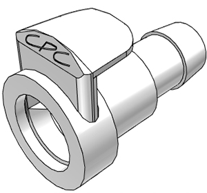MPC17006T-CAD CPC Kupplung aus ABS mit 9,5 mm Schlauchanschluss | MPC17006T