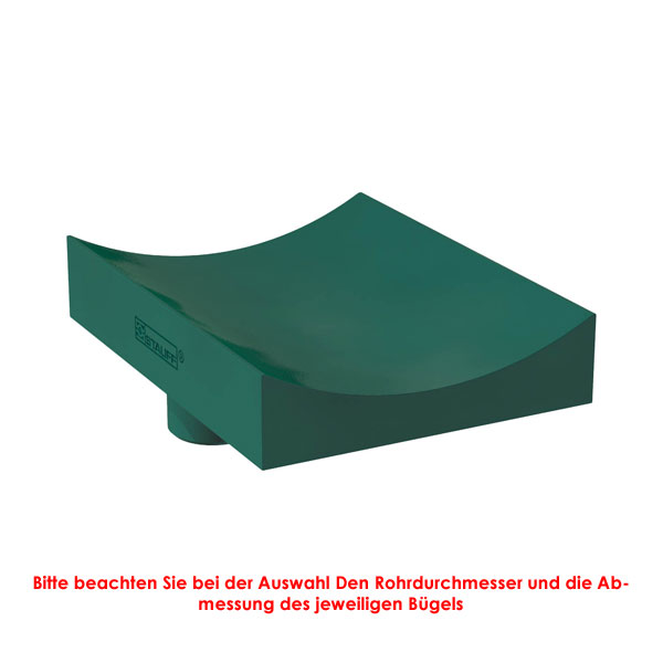 Rohrunterlage_RUK_PPuMdCCnL5RT7YE Kunststoff Rohrunterlage RUK, kurz, PP, grün