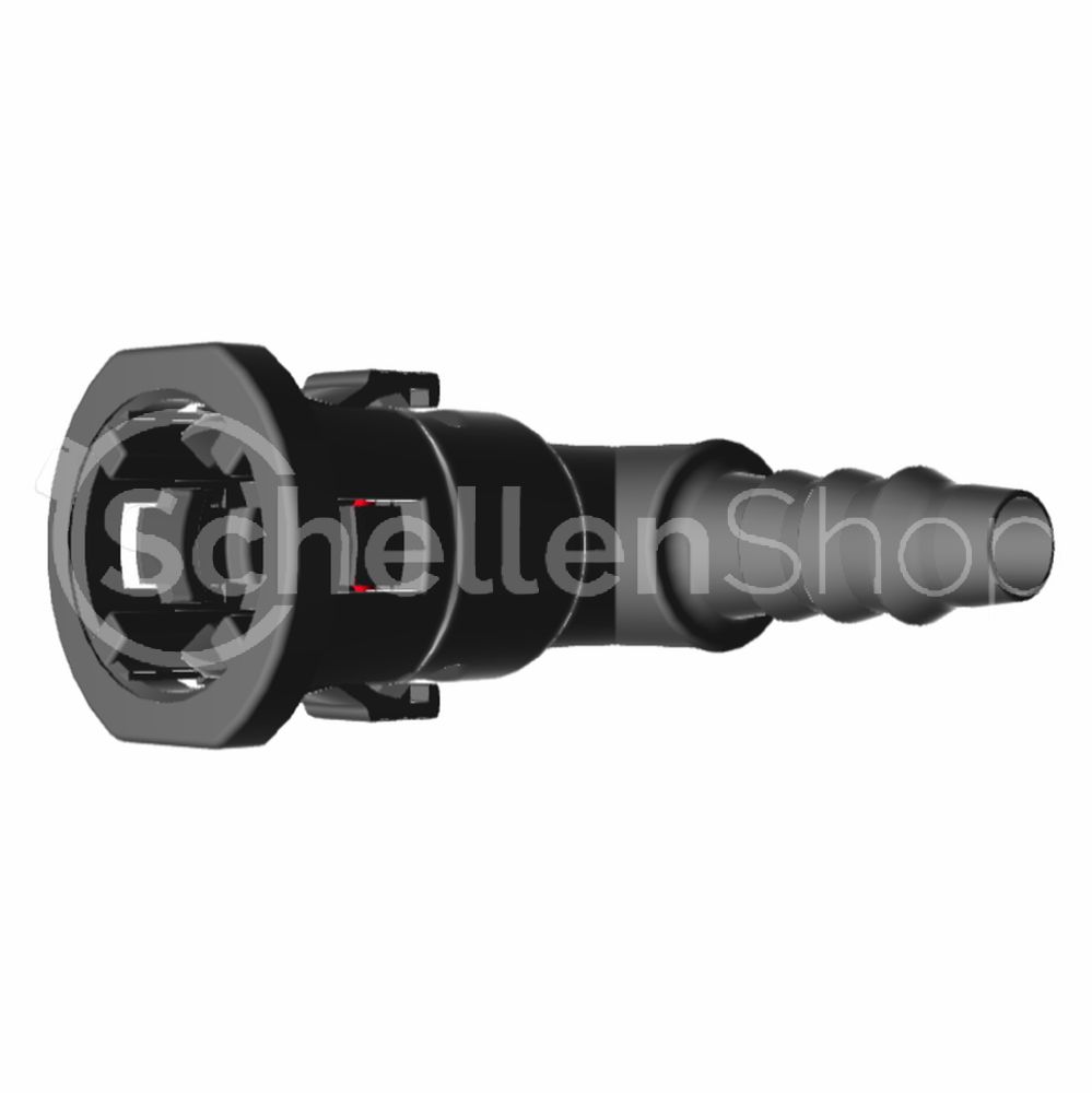 NQ-S 90°-Steckverbindung NW 08, mit 6 mm Schlauchanschluss - 7158521008