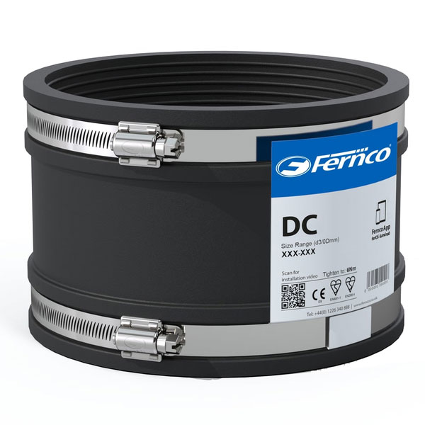 DC-Drainagekupplung Fernco Drainagekupplung Typ 1 | Manschette DIN EN 295-4