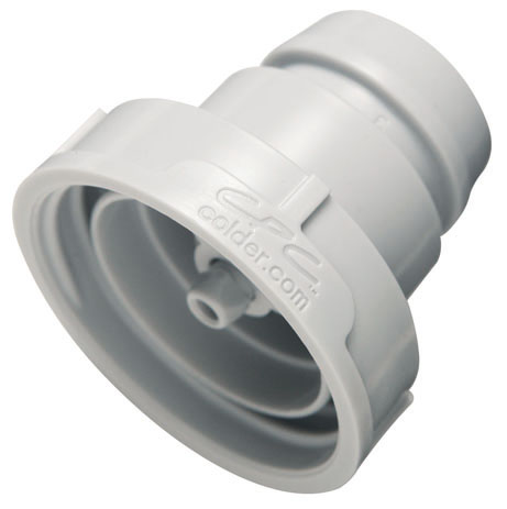 95800 - 38 mm Dosierkappe mit Absperrventil und FDA-Silikon O-Ring (ohne Gewinde-Dichtung) (UDC)